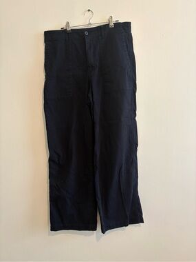 Navy Straight Leg Carpenter Cargo Pants